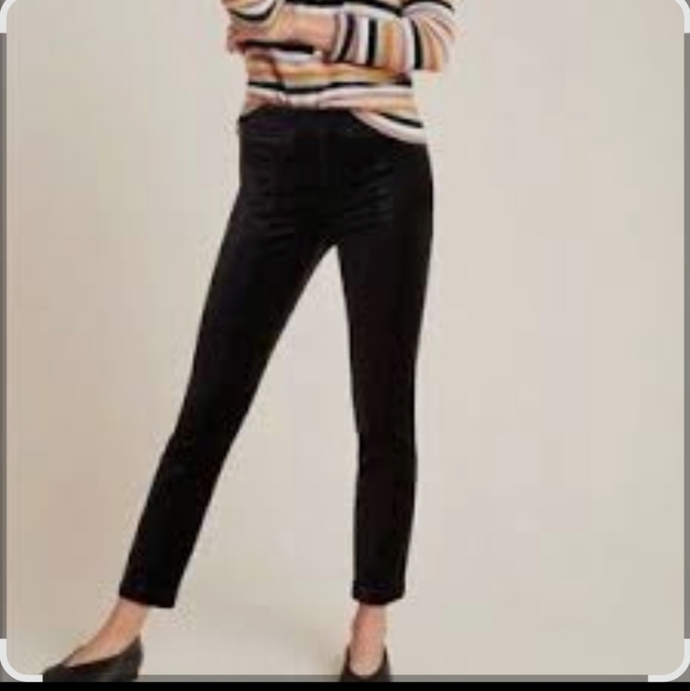 Anthropologie Black Essential Slim Pants